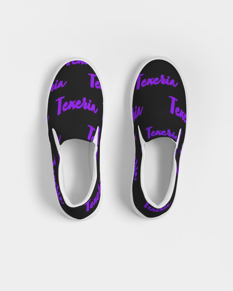 Texeria Monogram purple Women's Slip-On Canvas Shoe
