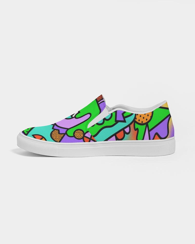 abstract Men's Slip-On Canvas Shoe