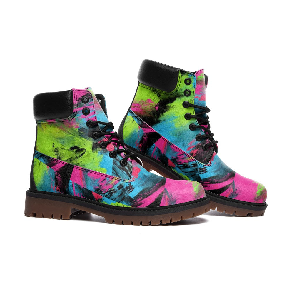 Wet Paint Casual Leather Lightweight boots