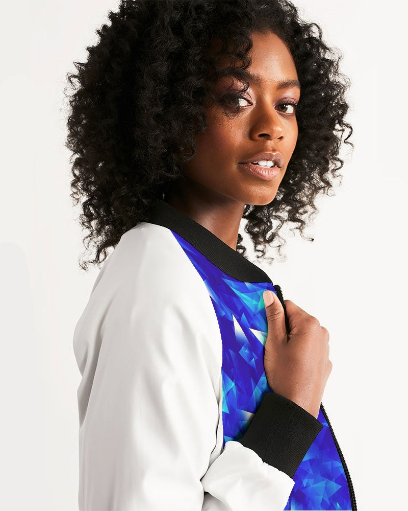 Crystal Blue Women's Bomber Jacket