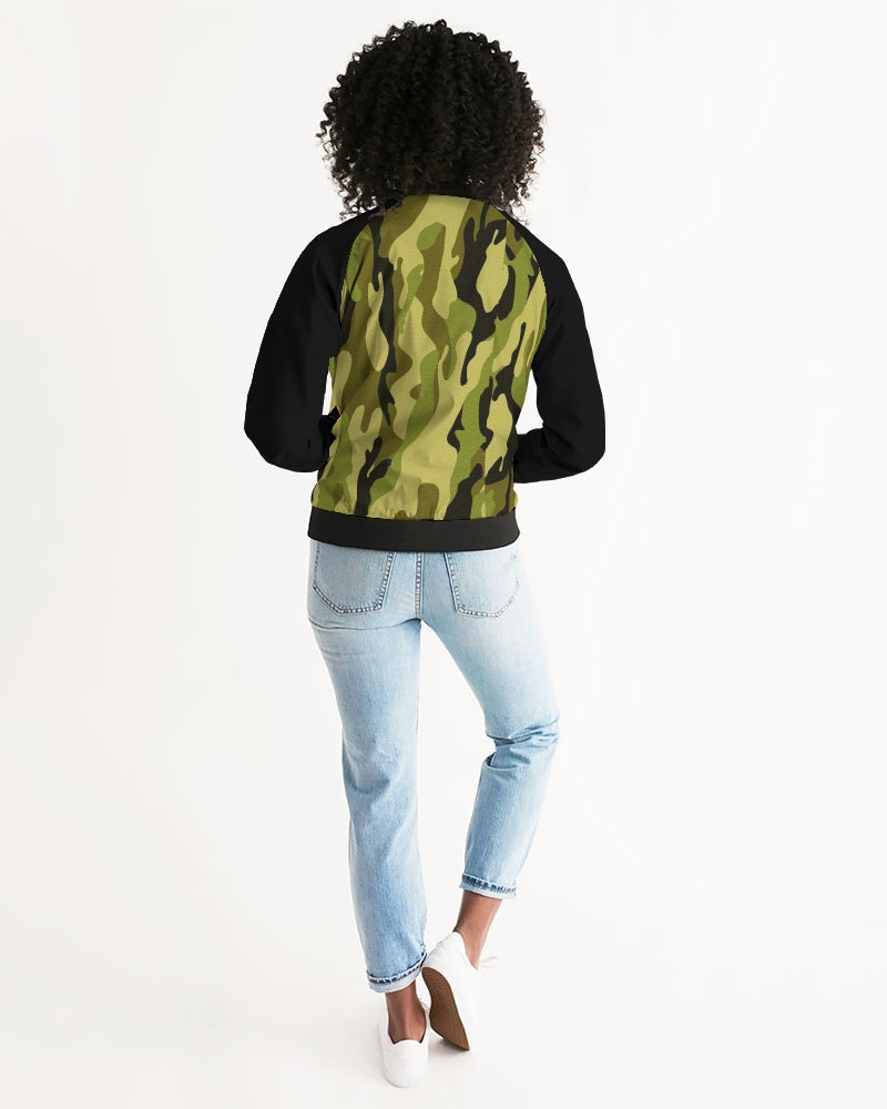 Camo 3 (green) Women's Bomber Jacket
