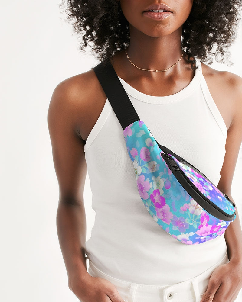 Floral Pinks Crossbody Sling Bag