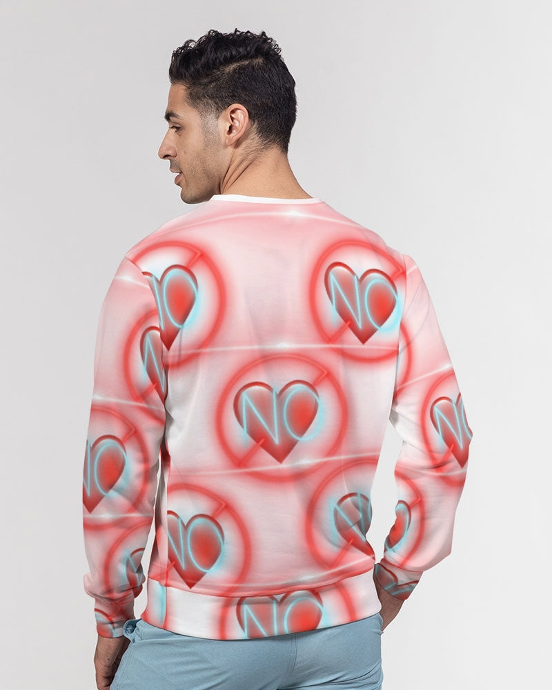 No love 2 Men's Classic French Terry Crewneck Pullover