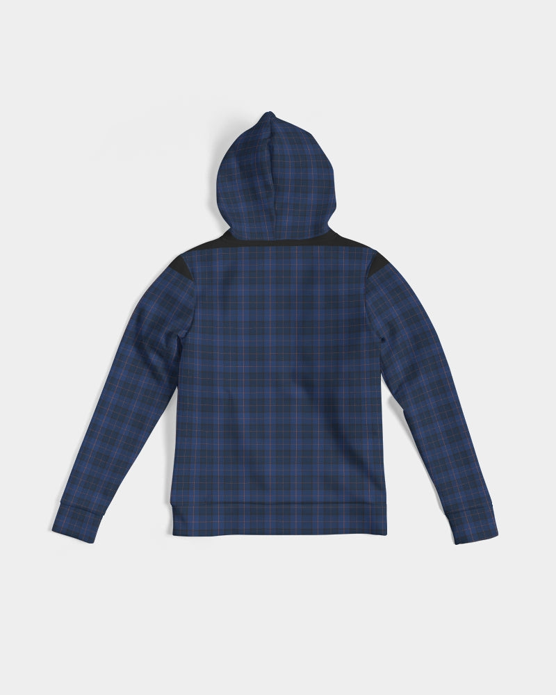 Blue Plaid Women's Hoodie