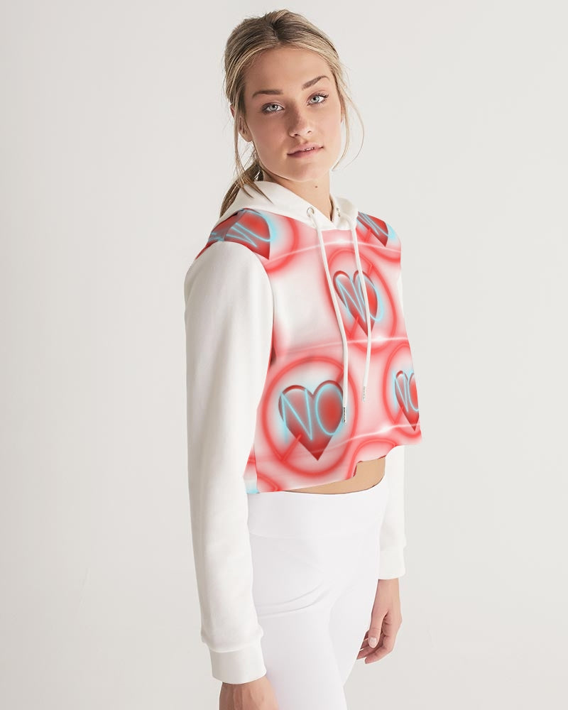 No love 2 Women's Cropped Hoodie