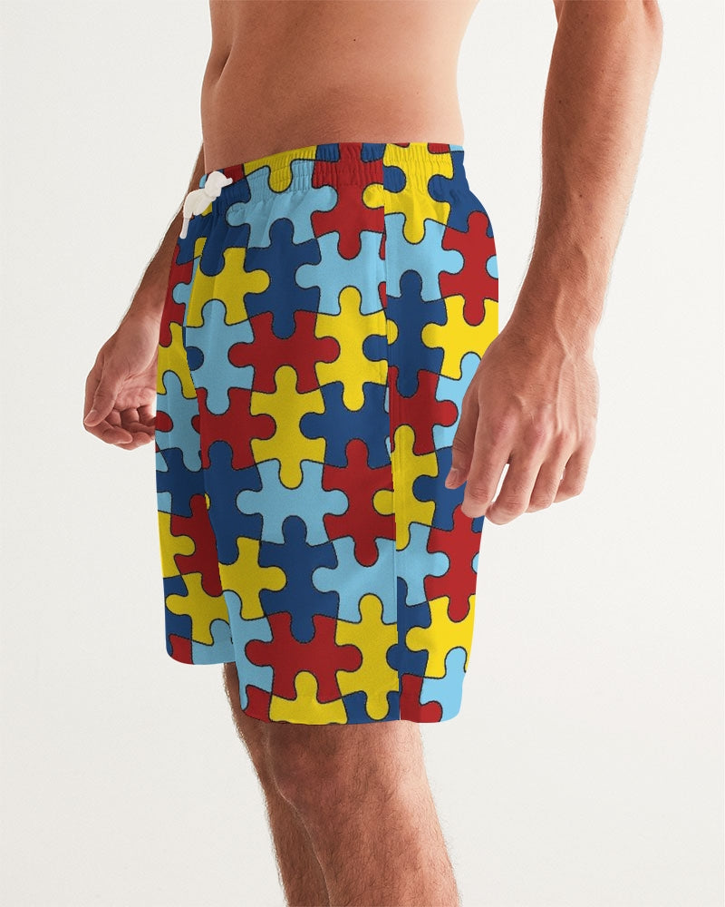Autism Awareness FC4 Men's Swim Trunk