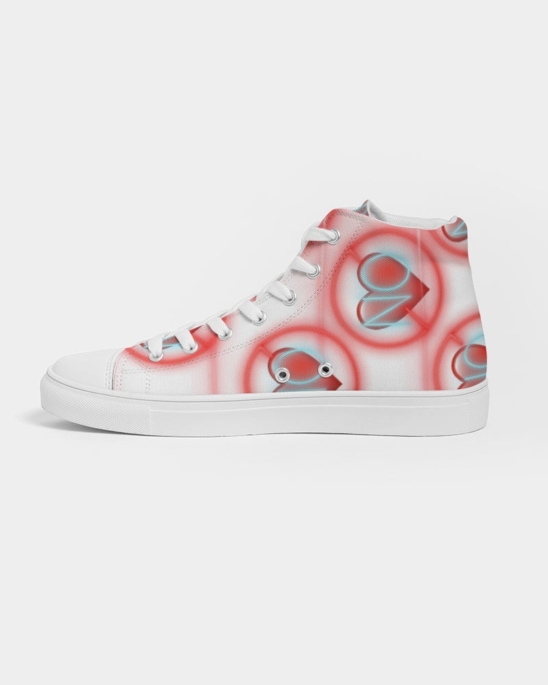 No love 2 Women's Hightop Canvas Shoe