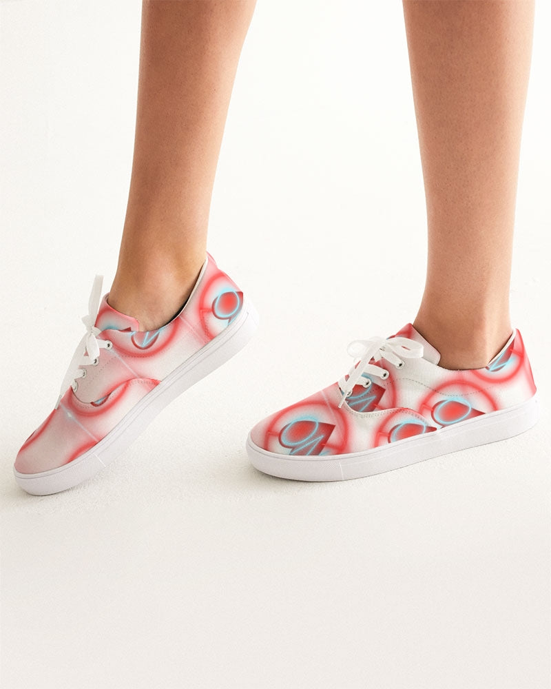 No love 2 Women's Lace Up Canvas Shoe