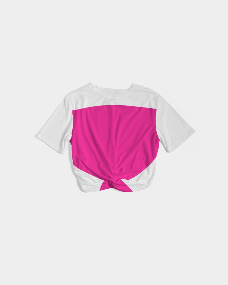 Azalea Women's Twist-Front Cropped Tee