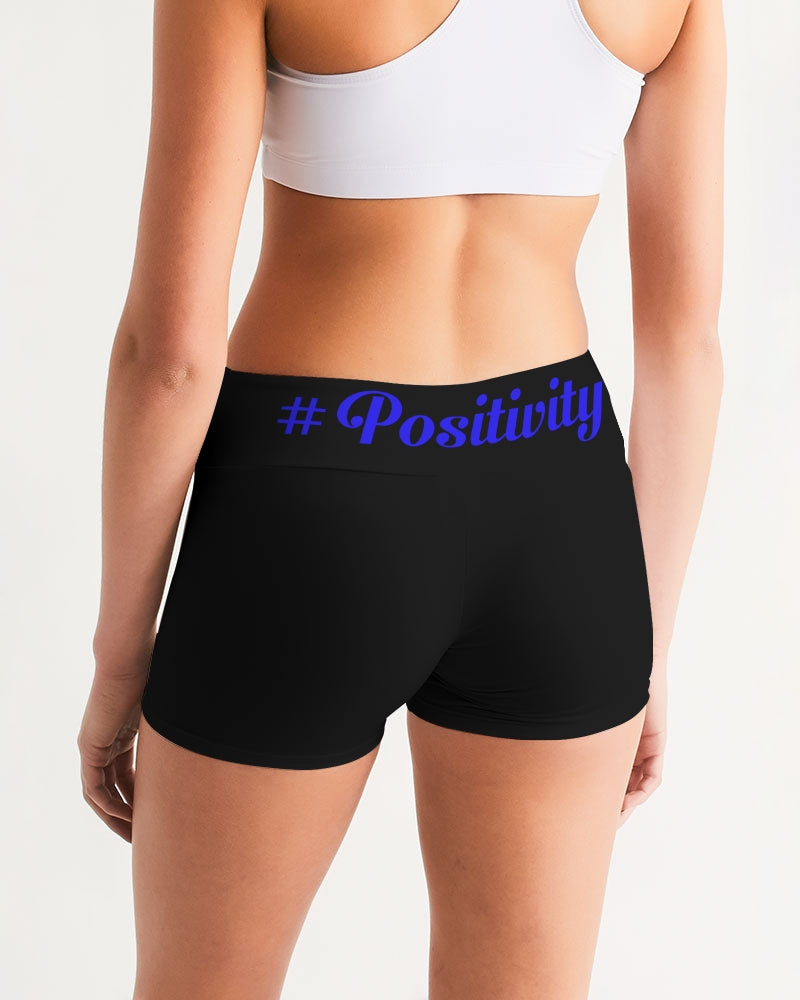 positivity Women's Mid-Rise Yoga Shorts