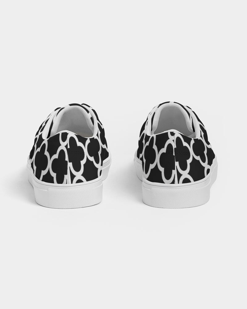Quatrefoil Women's Lace Up Canvas Shoe