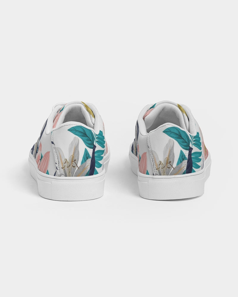 Warm Floral Women's Faux-Leather Sneaker