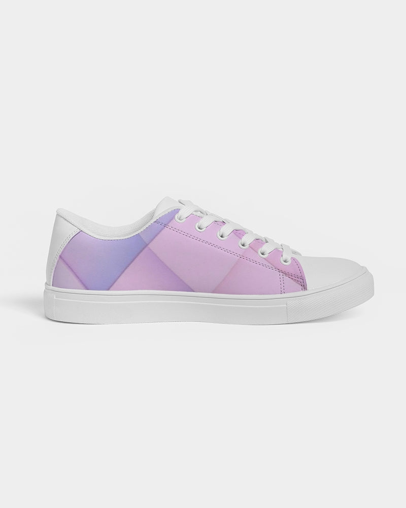 Pastel diamonds Women's Faux-Leather Sneaker