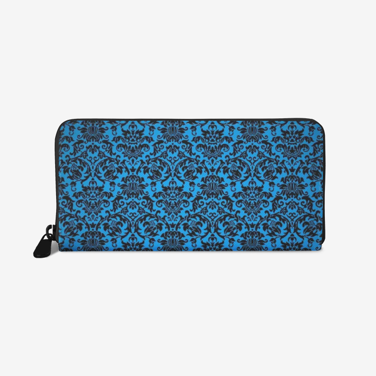 Chandelier Blue Leather Wallet