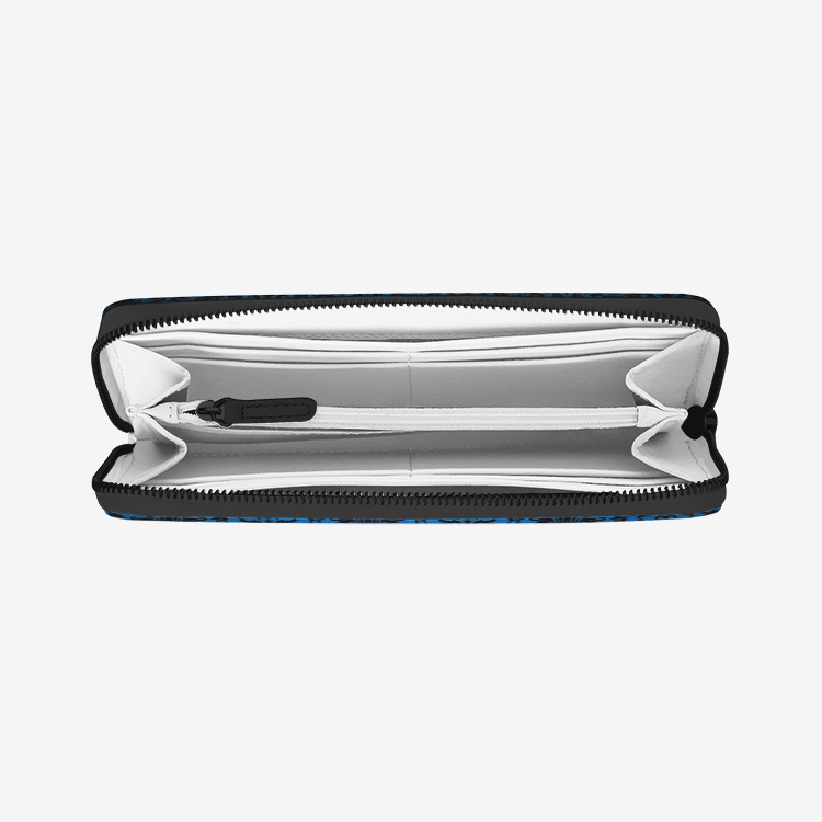 Chandelier Blue Leather Wallet