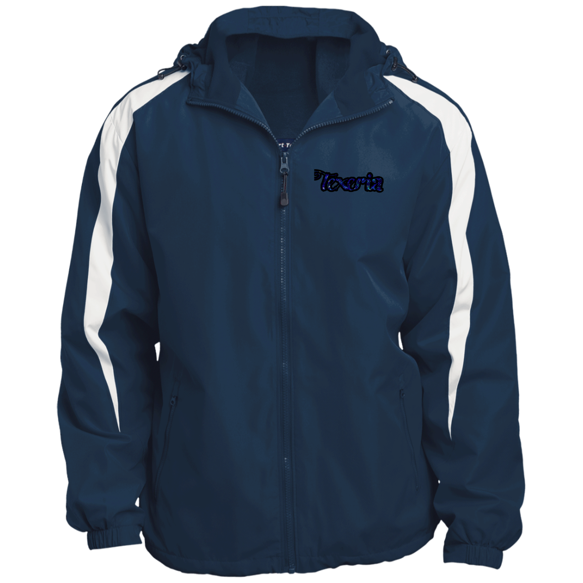 Azul Fleece Lined Colorblocked Hooded Jacket