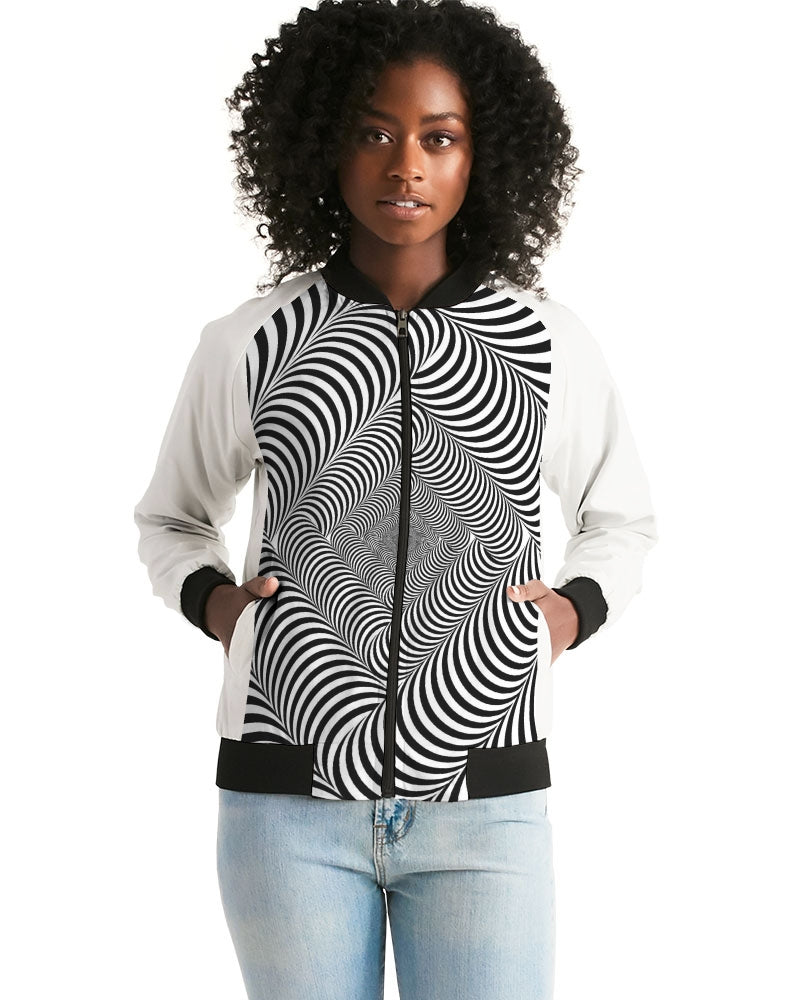 Optical illusion Women's Bomber Jacket
