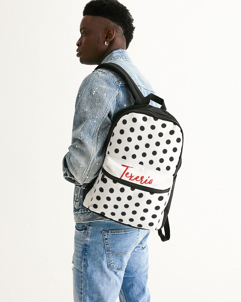 Polka Dot Small Canvas Backpack