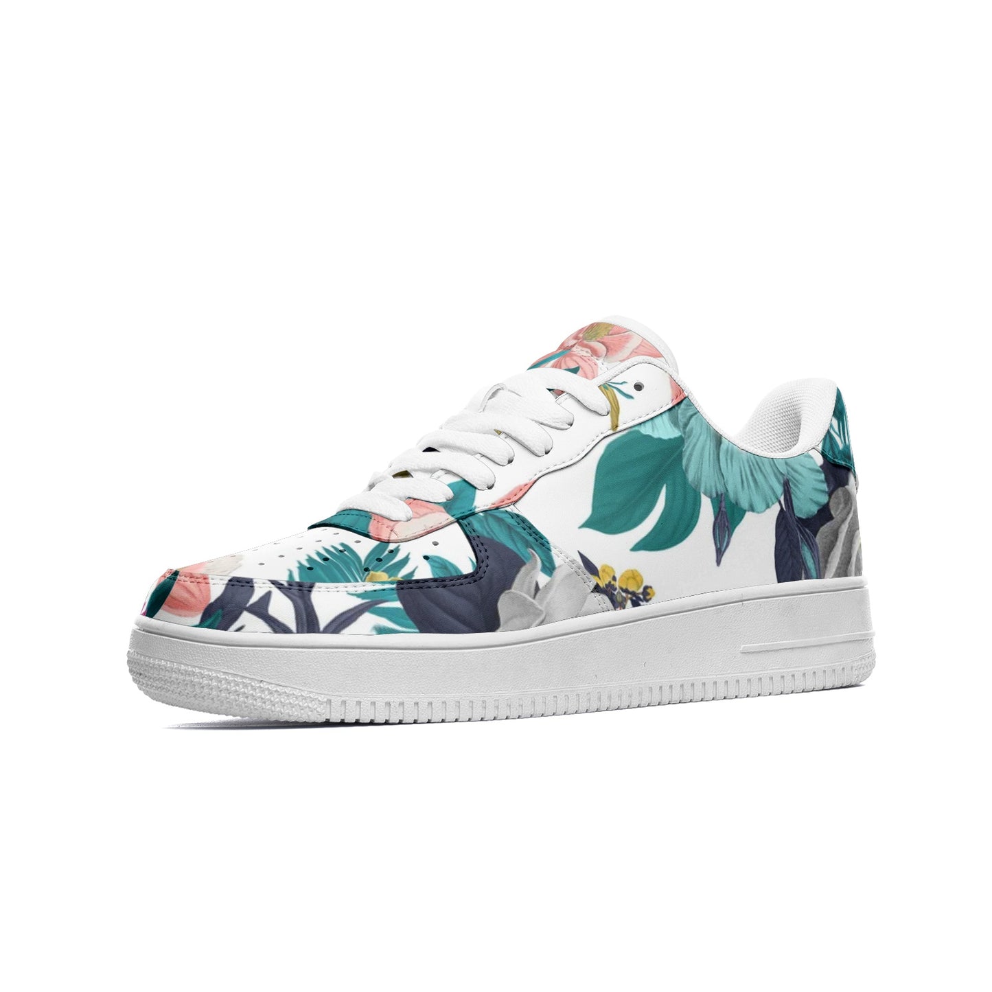 Warm Floral Unisex Low Top Sneakers