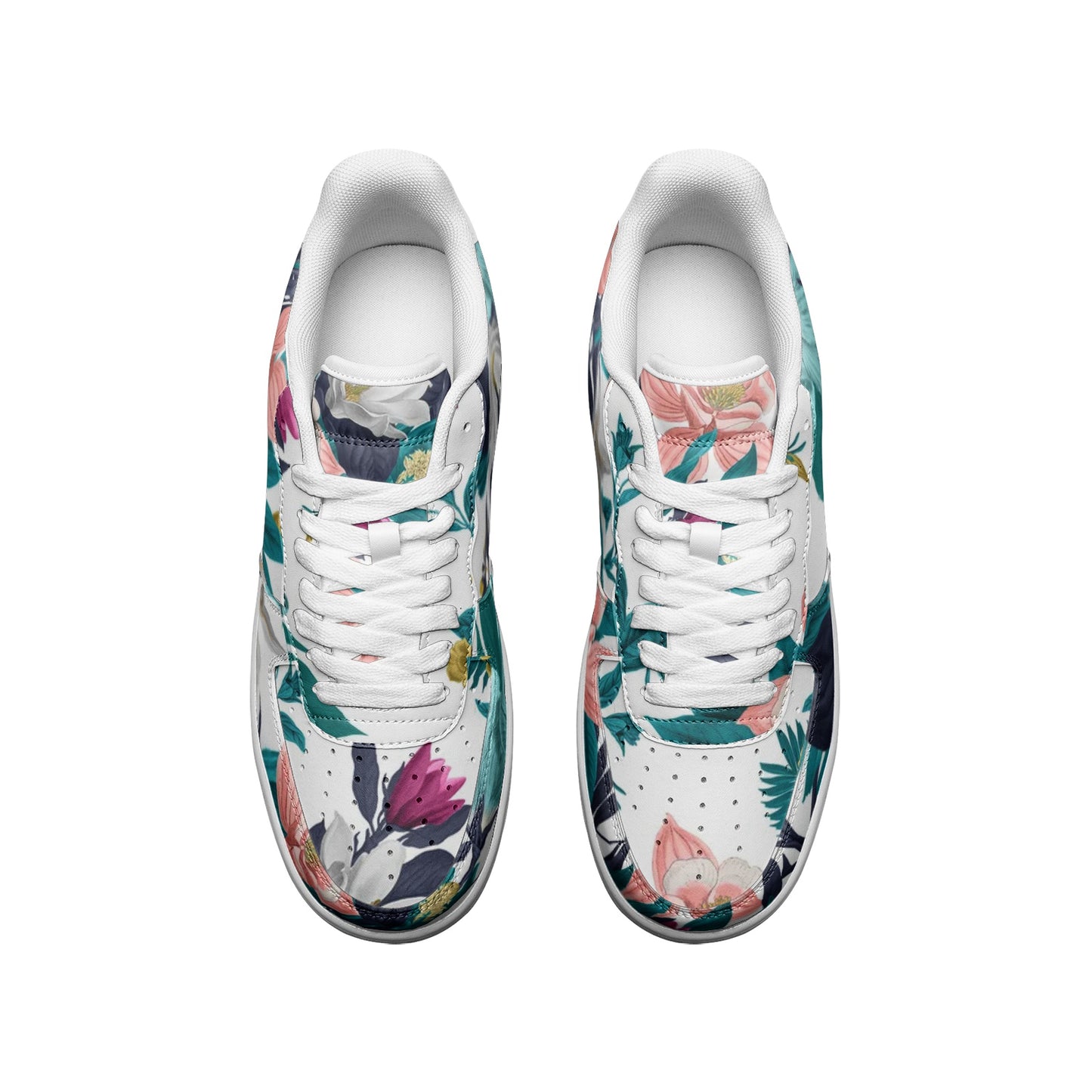 Warm Floral Unisex Low Top Sneakers