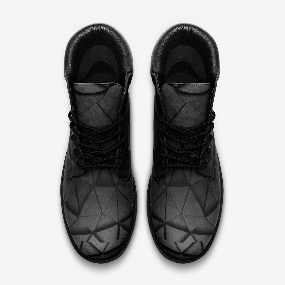 3D Triangle Casual Leather Lightweight boots