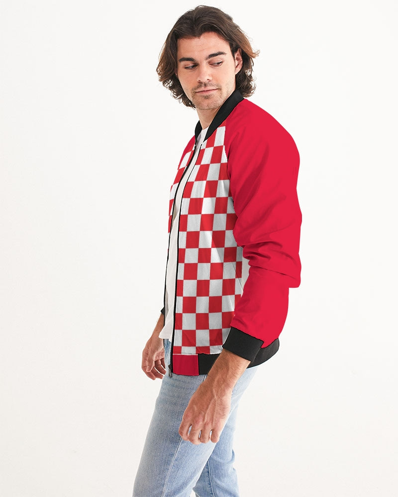checkered Men's Bomber Jacket