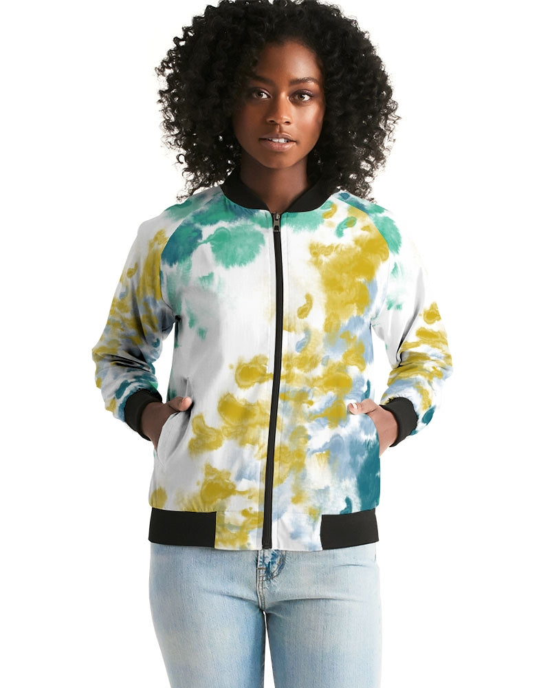 Watercolor Women's Bomber Jacket