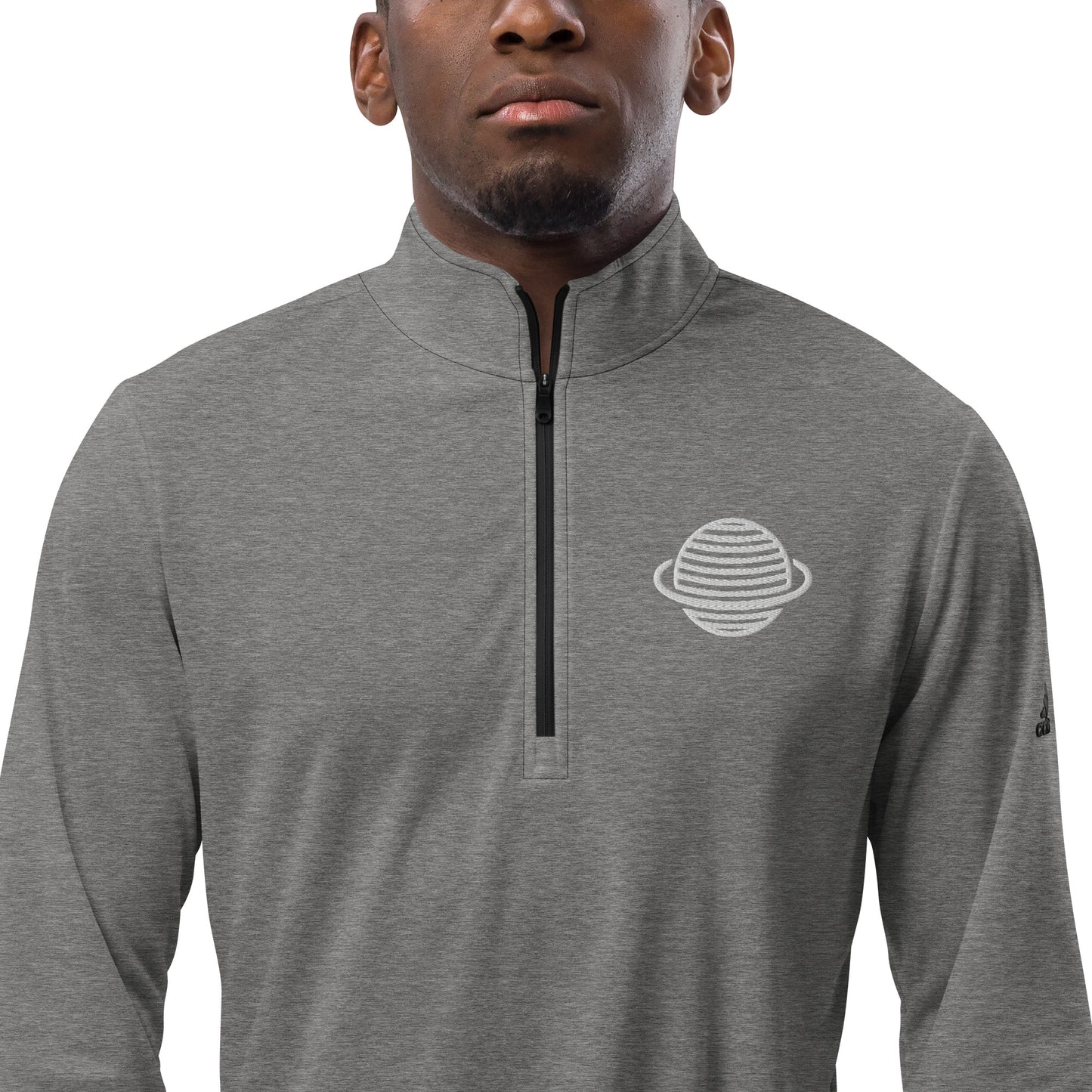 Saturn Quarter zip pullover (White)