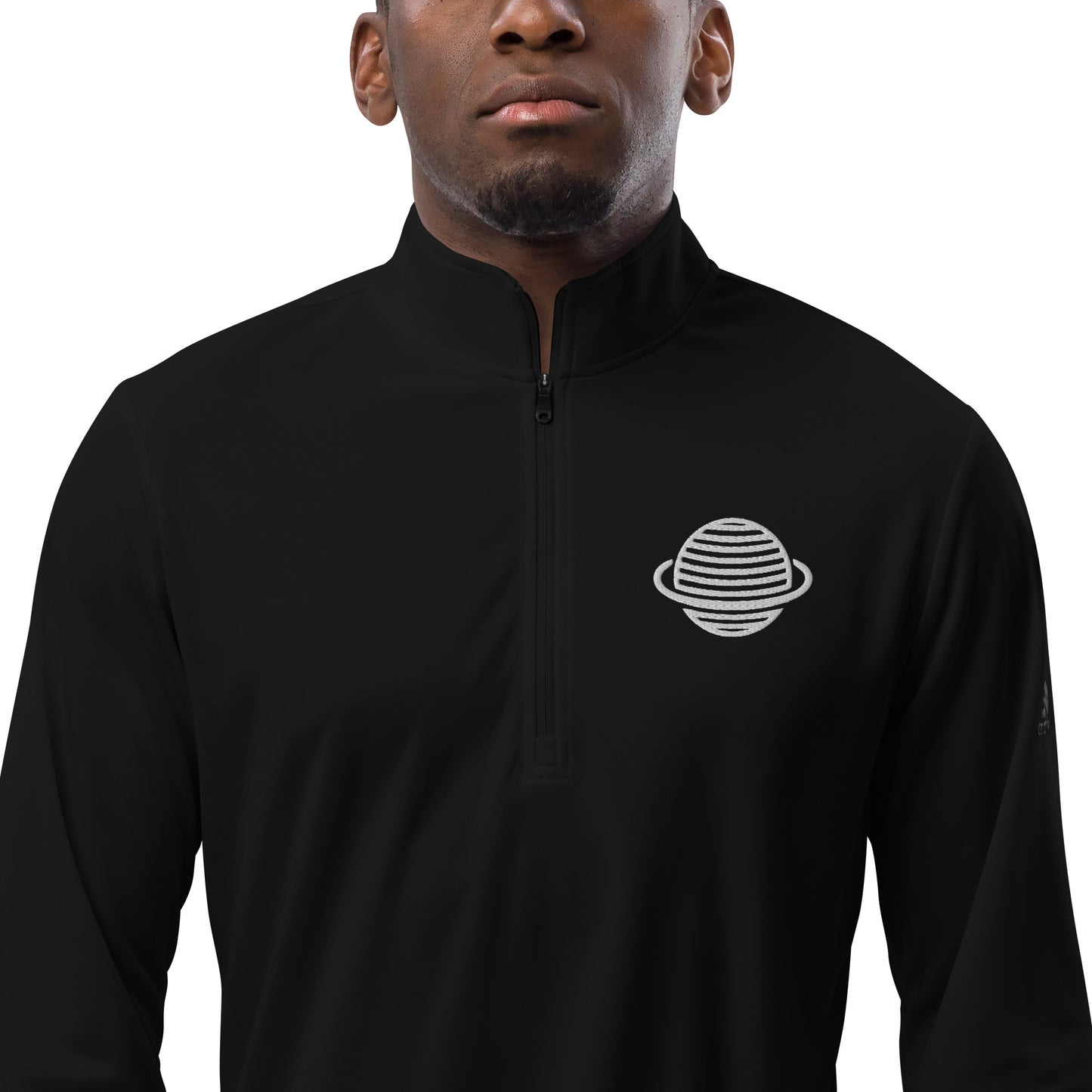 Saturn Quarter zip pullover (White)