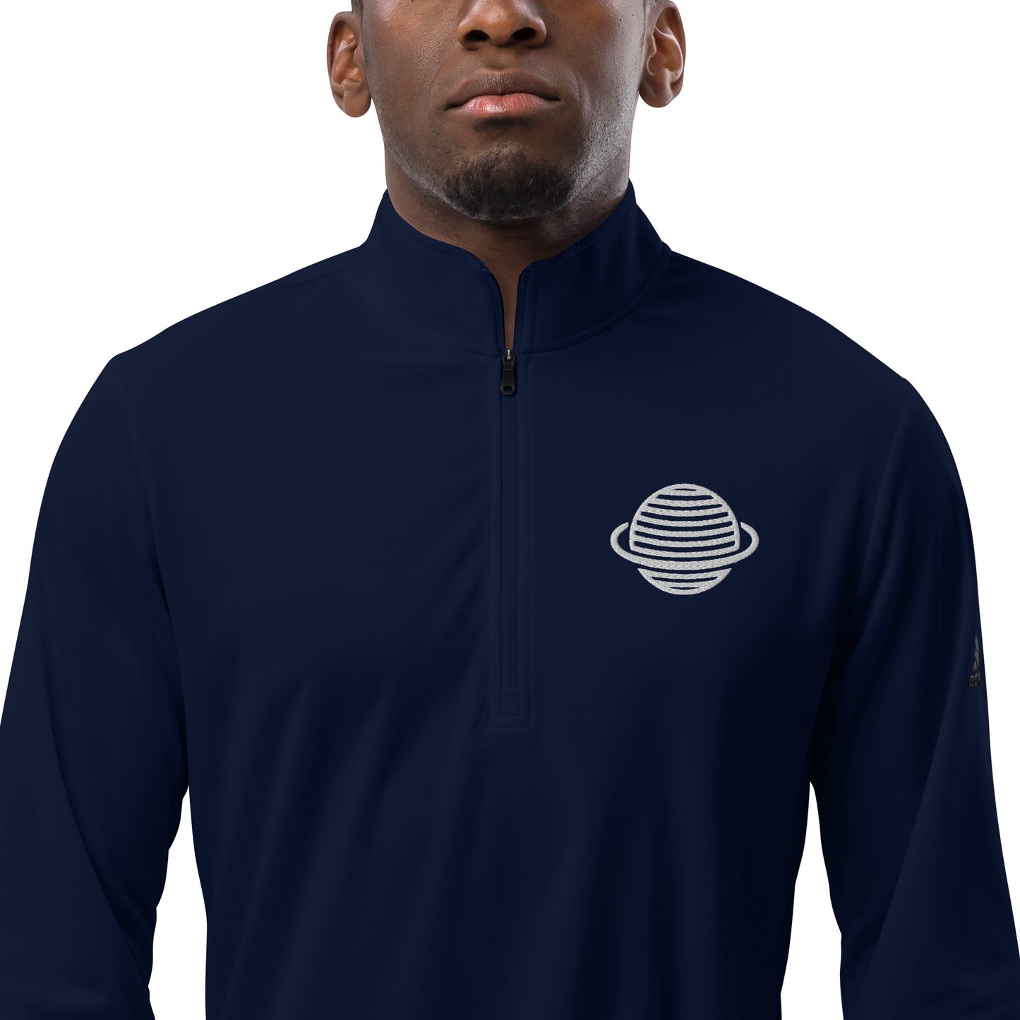Saturn Quarter zip pullover (White)