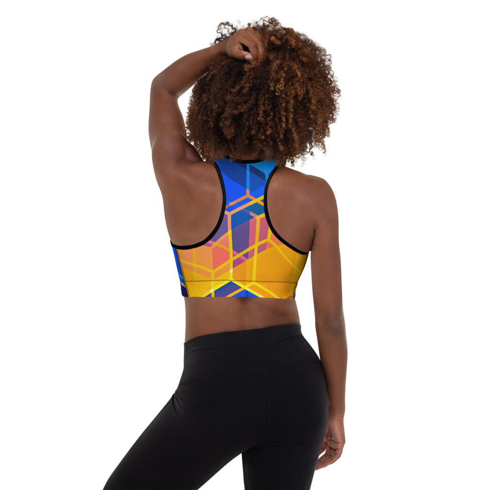 sun burst Sports Bra