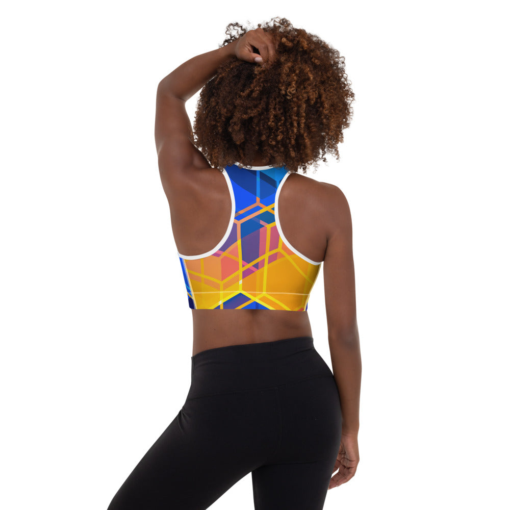 sun burst Sports Bra