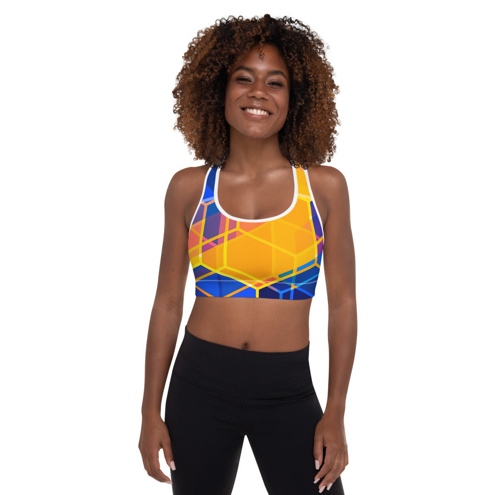 sun burst Sports Bra