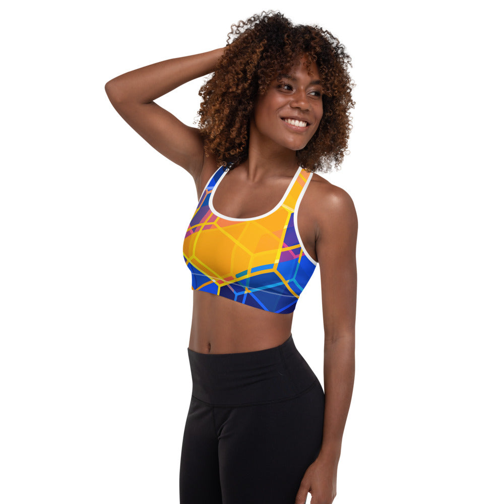 sun burst Sports Bra