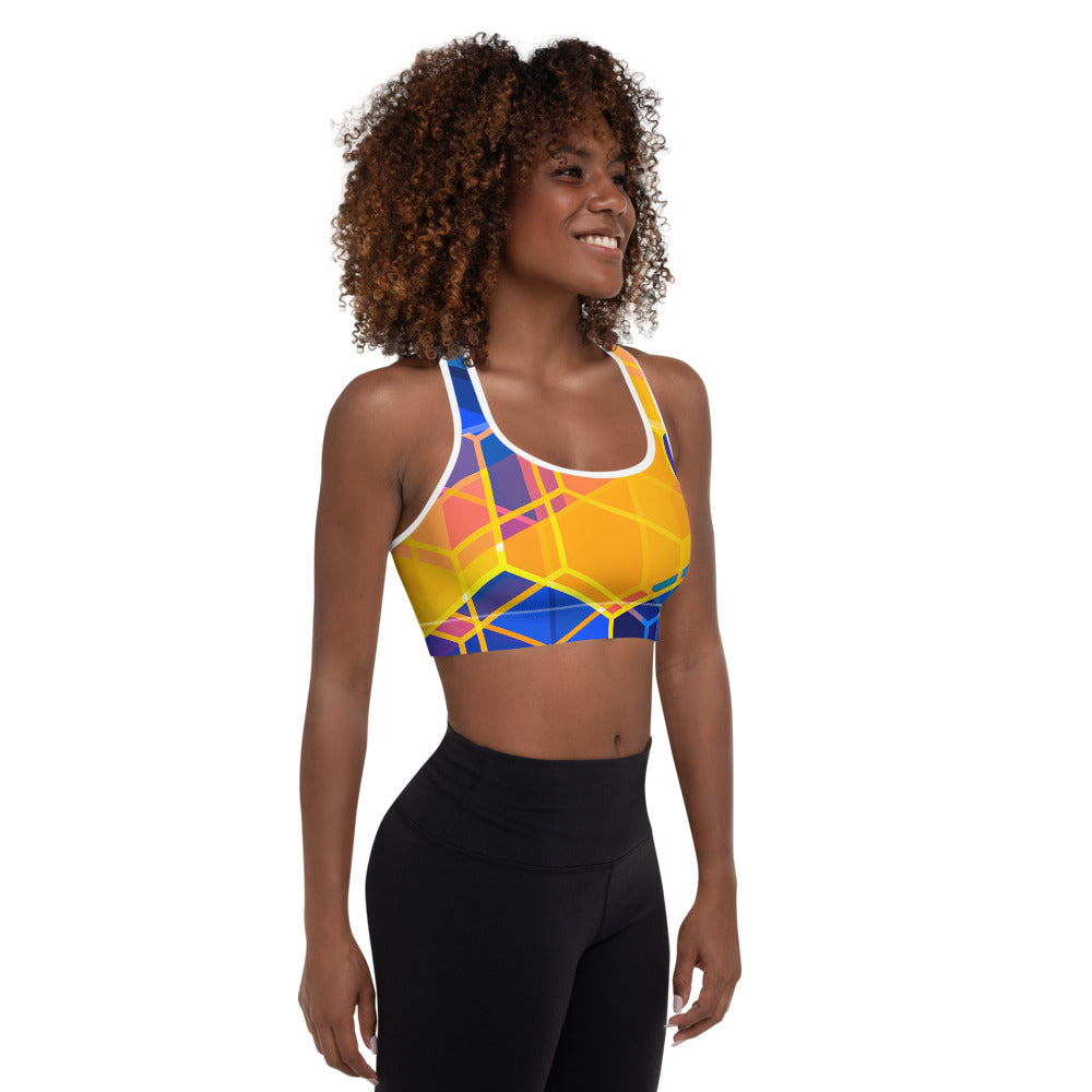 sun burst Sports Bra