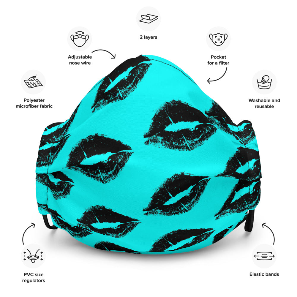 Kiss Me Blue Mask