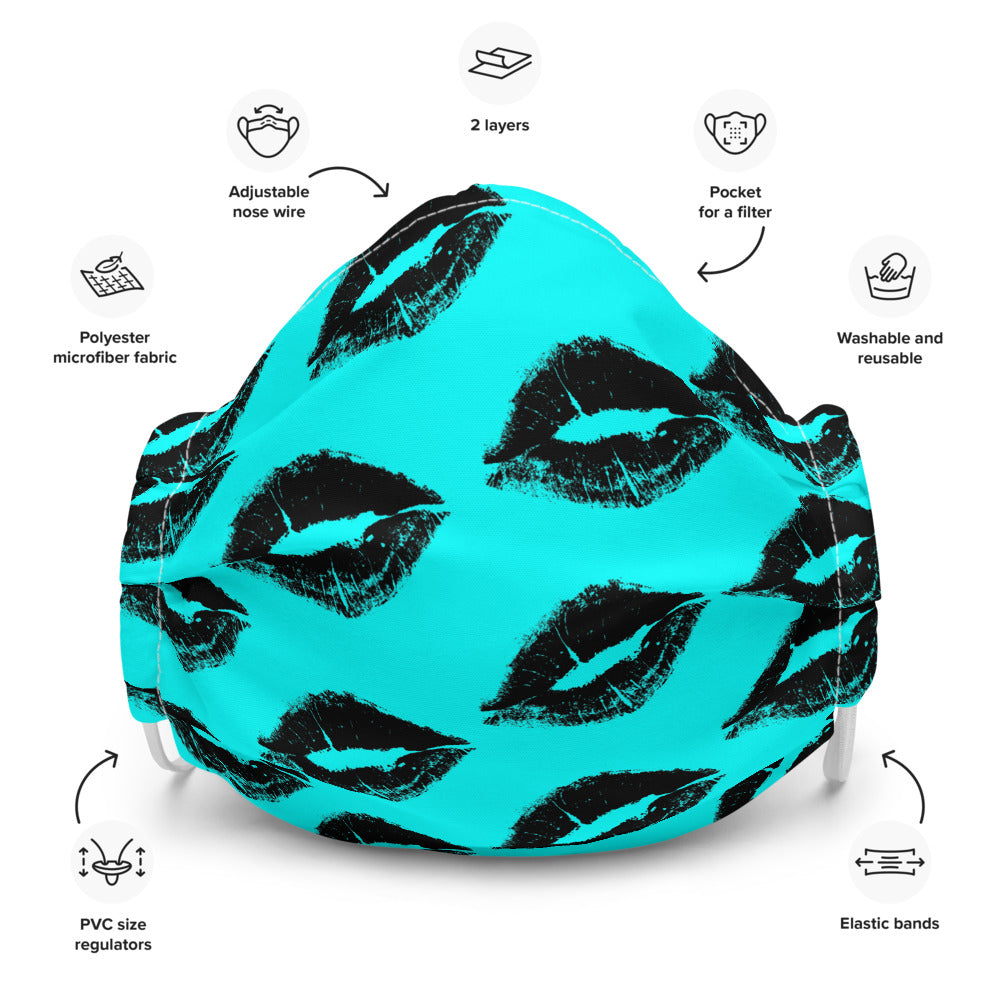 Kiss Me Blue Mask