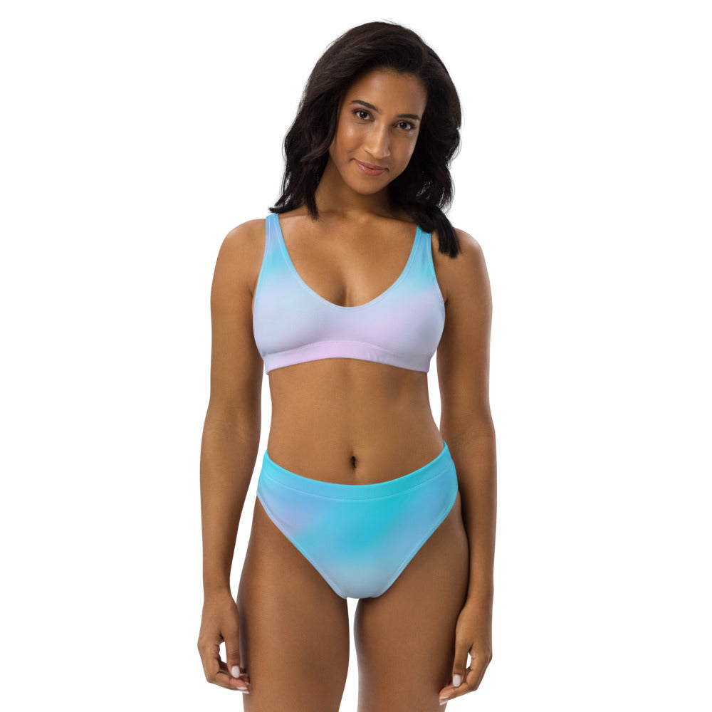 Cotton Candy K1 high-waisted bikini