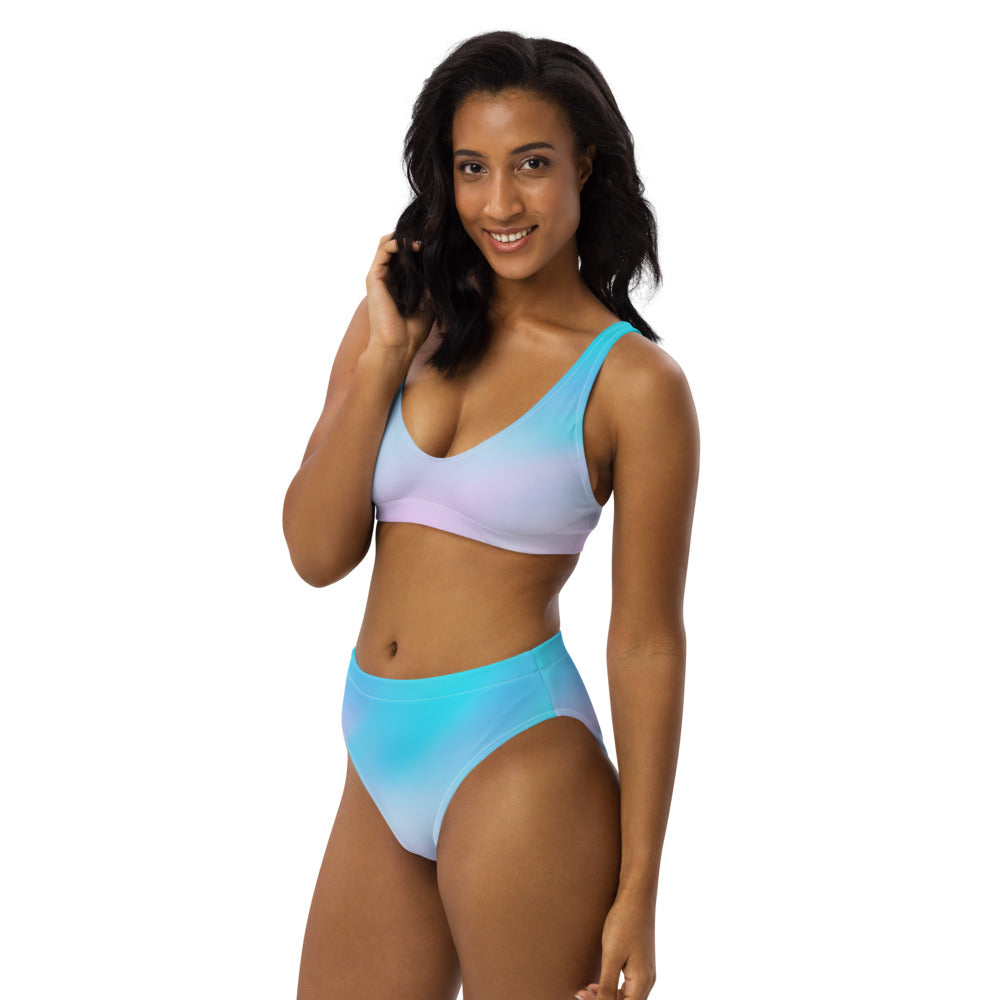 Cotton Candy K1 high-waisted bikini