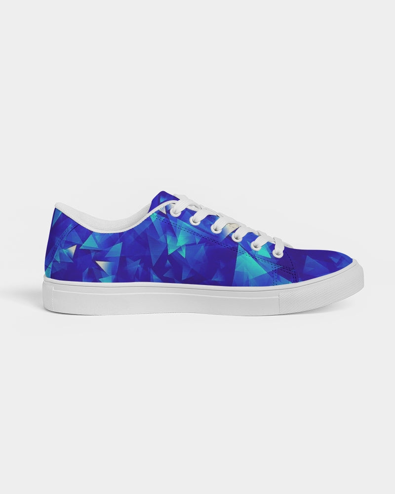 Crystal Blue Women's Faux-Leather Sneaker