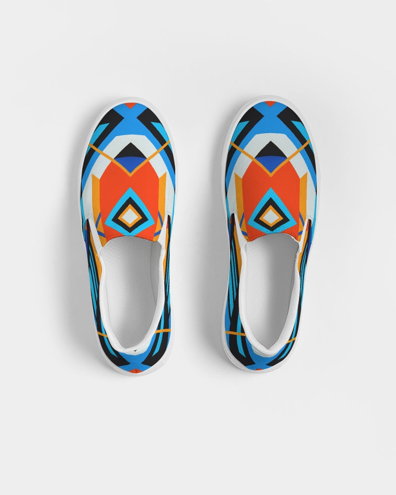 Aztec blue Women's Slip-On Canvas Shoe