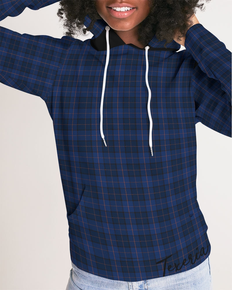 Blue Plaid Women's Hoodie