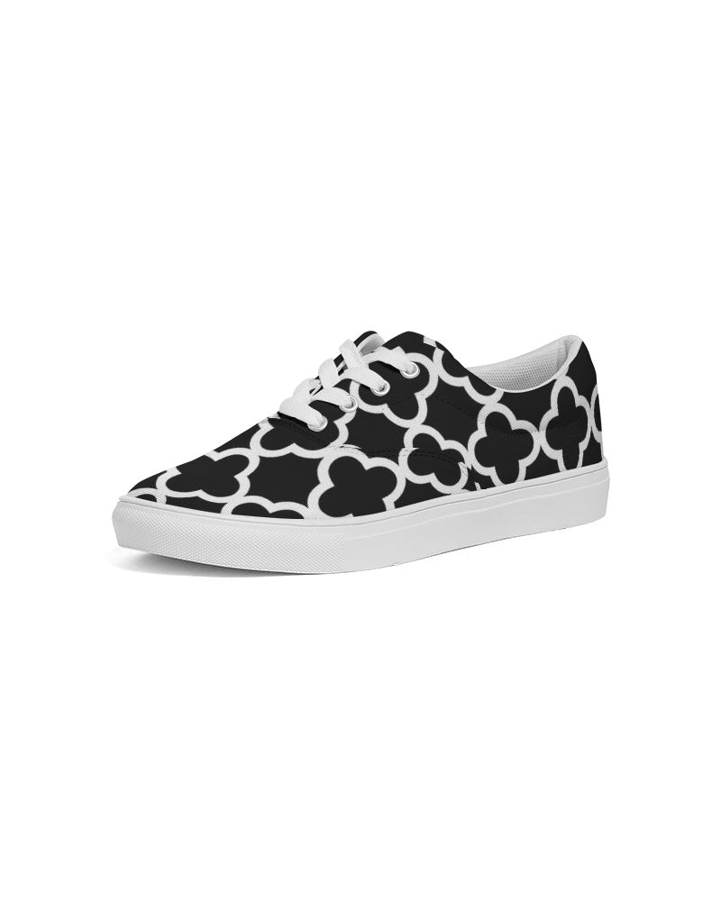 Quatrefoil Women's Lace Up Canvas Shoe