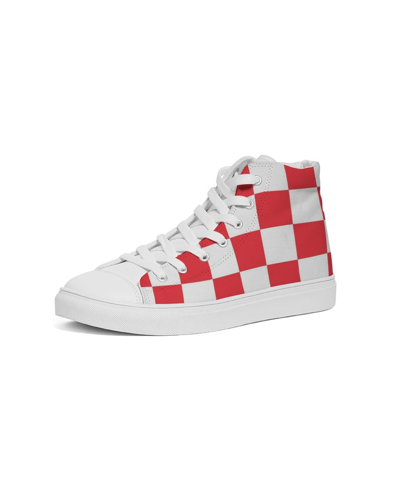 checkered Men's Hightop Canvas Shoe