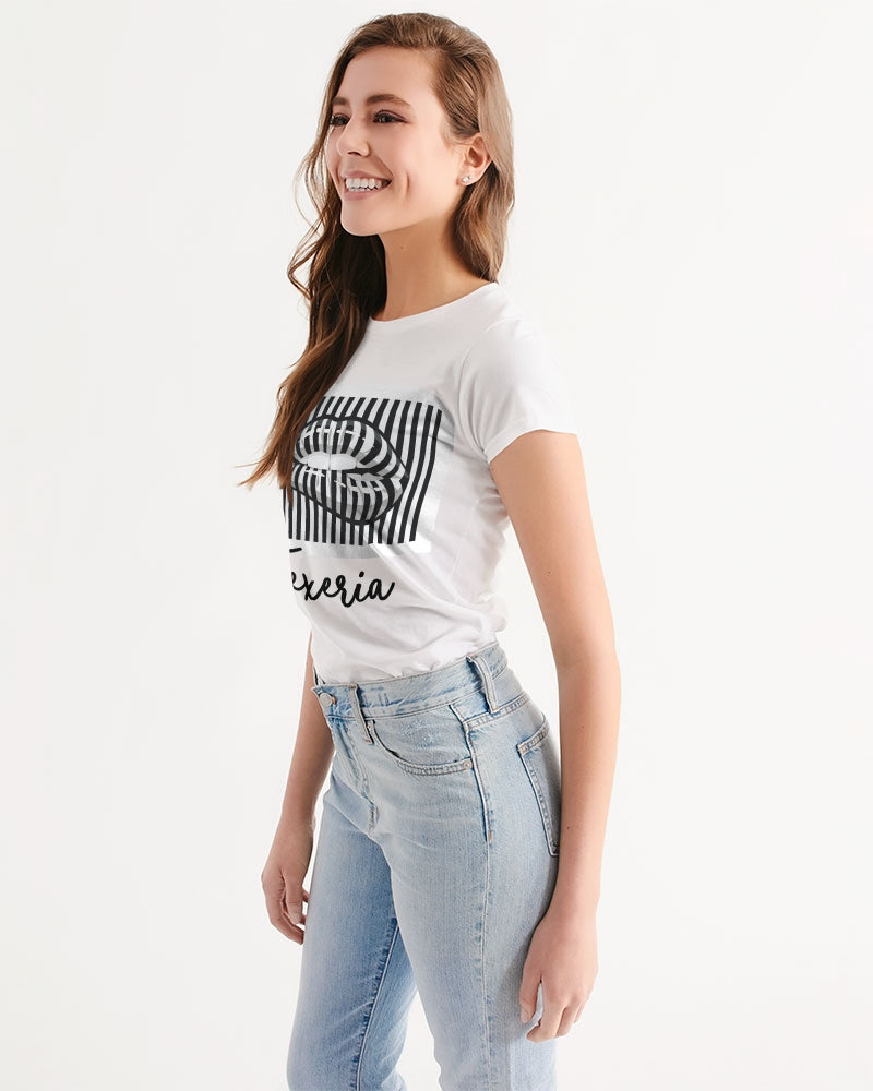 Pin Stripe Lips Women's Tee