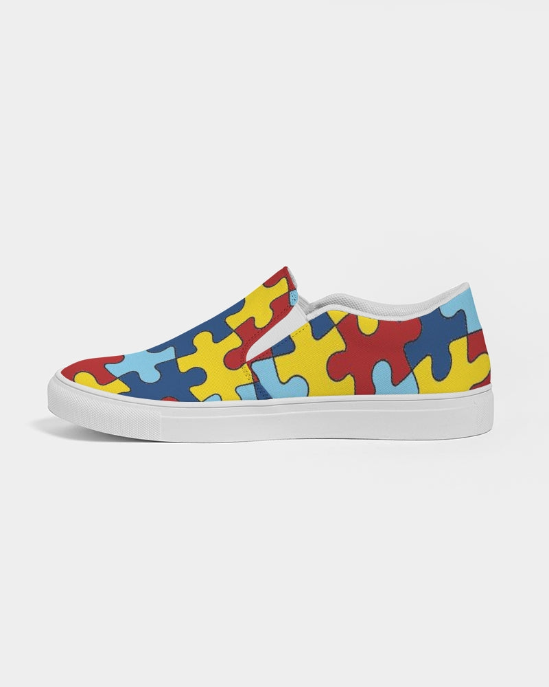 Autism Awareness FC4 Women's Slip-On Canvas Shoe