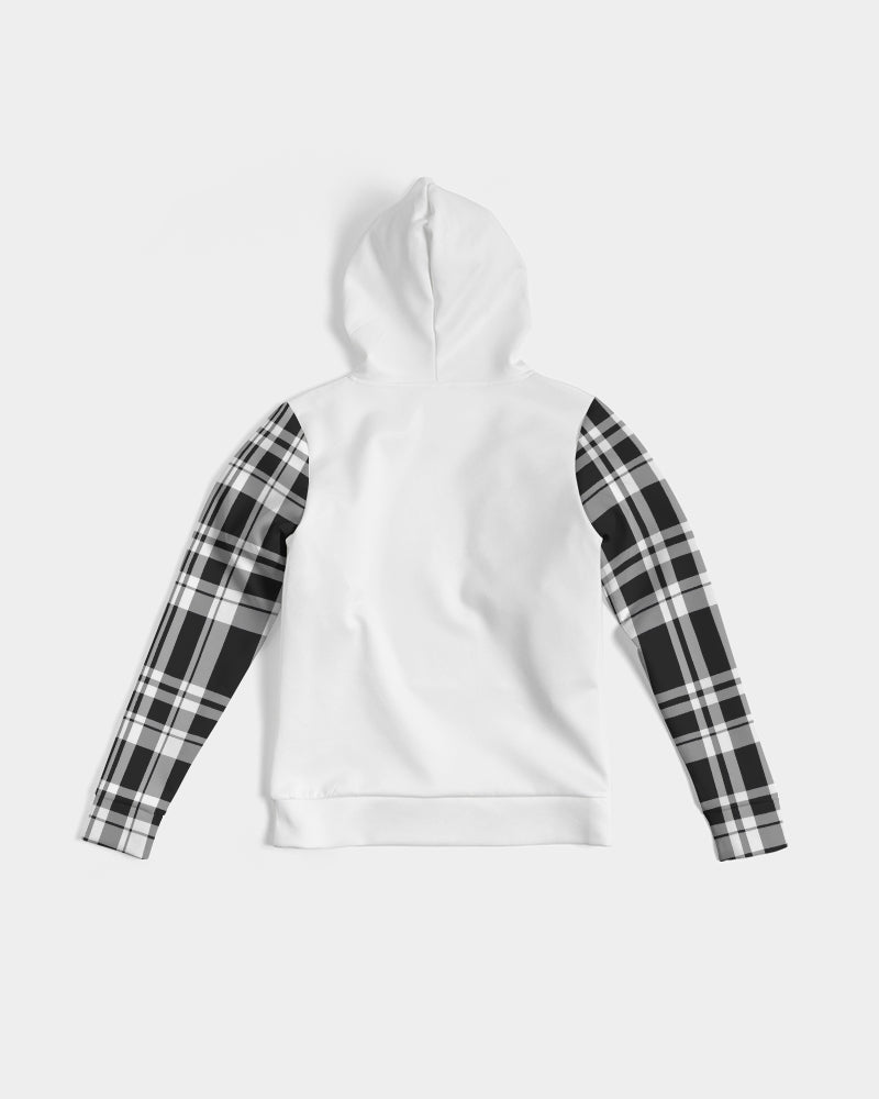 Black & White Plaid Women's Hoodie