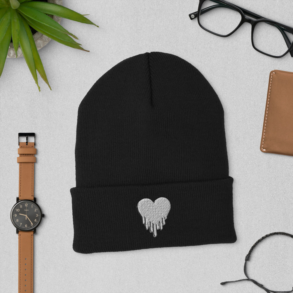 Heart Cuffed Beanie