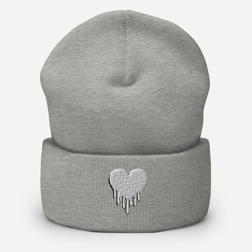 Heart Cuffed Beanie