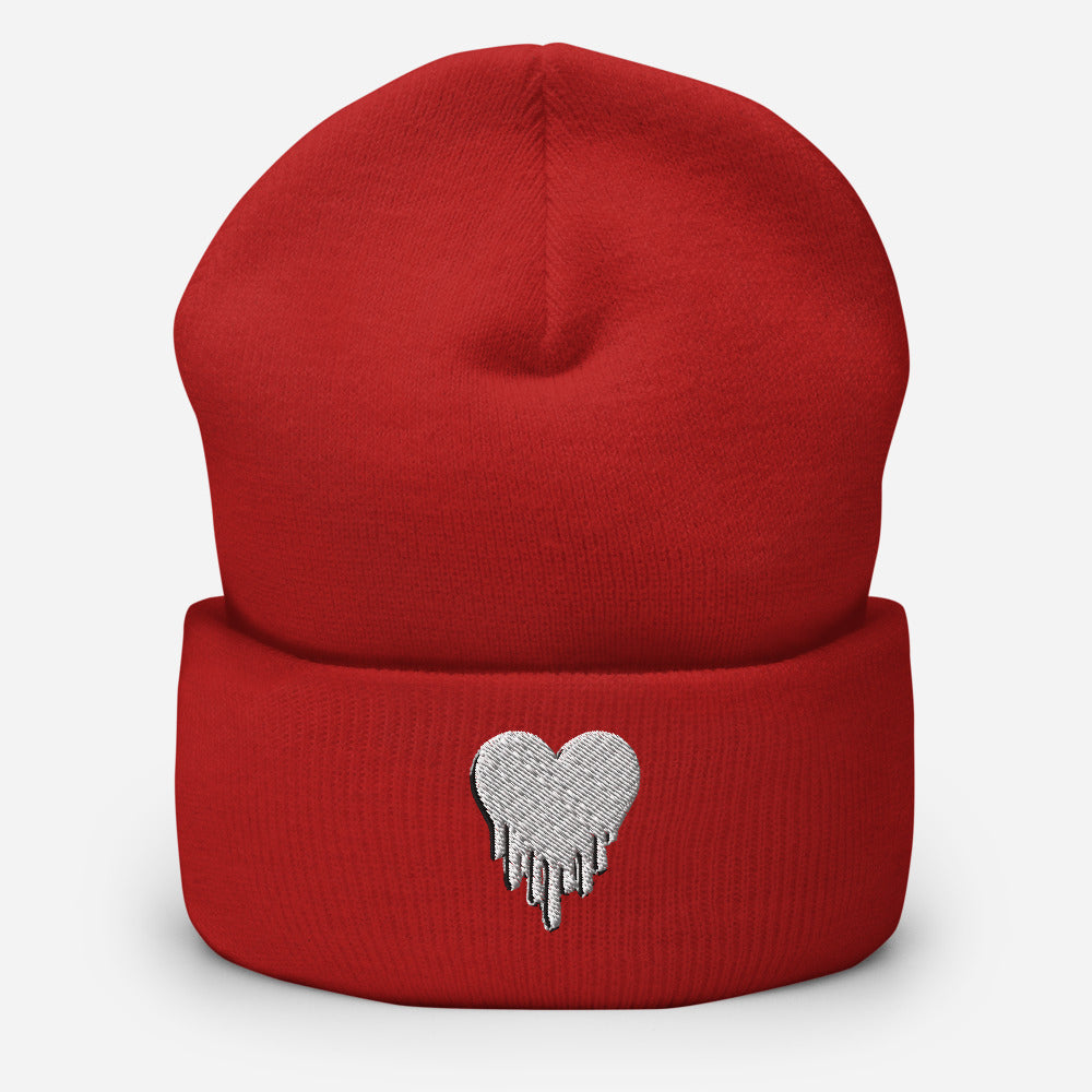 Heart Cuffed Beanie